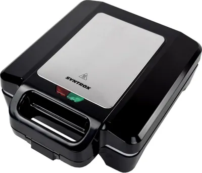 Produktbild von Syntrox Germany Keramik Sandwichmaker Grivy – 1600W Edelstahl Sandwich Toaster mit Antihaftbeschichtung, verstellbarer Platte & Thermostat für Sandwiches