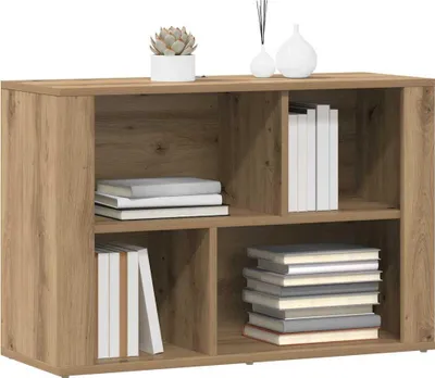 Image de vidaXL Sideboard Chêne Artisan 80 x 30 x 53 cm Matériau dérivé du bois