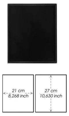 Produktbild von Prophila Collection schwarze Veloureinlage für Münzbox, ohne Unterteilung (210 x 270 mm)
