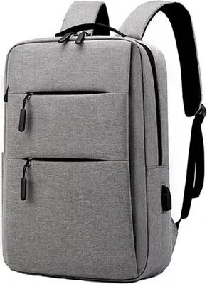 Obrázek produktu pro ASKSA Batoh na notebook 15,6palcový školní batoh s nabíjecím portem USB Batohy pro muže a ženy Teen, šedá