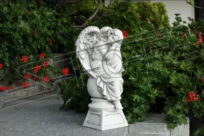 Zdjęcie produktu dla Grabschmuck Grab Stein Dekoration Engel Figur Skulptur Gott Heilig 42cm S101213