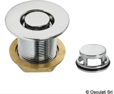 Produktbild von Gewindeter Cockpitablauf aus Edelstahl 1 1/4" Osculati 17.119.32