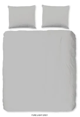 Zdjęcie produktu dla Komplet pościeli "Uni" - Szary - (200x200/220 cm) - Mikrofibra