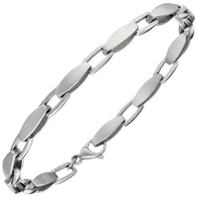 Produktbild von Armband Armkette aus 950 Platin mattiert Armschmuck 19,5cm