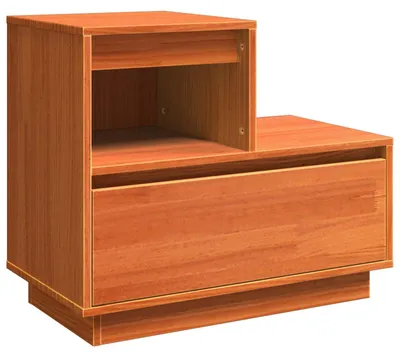Imagen del producto de Armario de Noche con cajón Marrón cera 60 x 34 x 51 cm