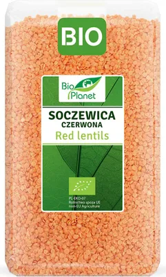 SOCZEWICA CZERWONA BIO 1 kg - BIO PLANET