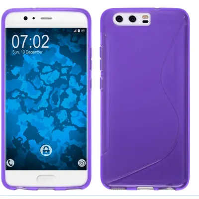 Produktbild von PhoneNatic Case kompatibel mit Huawei P10 Plus - lila Silikon Hülle S-Style Cover
