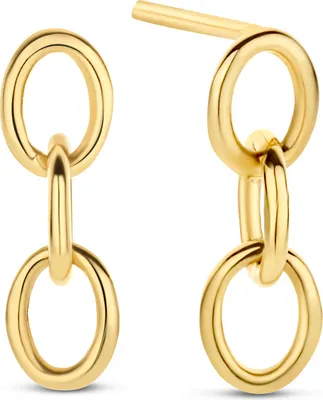 Produktbild von New Bling 9NBG-0344 Gold Ohrstecker - Frauen - Links - Anhänger - 12 x 3,7 mm - Pouchette - 14 Karat - Gold