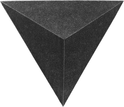 Produktbild von 2er-Pack – Akustikschaum-Eckbassfallen | Akustikschaumpaneele | Akustikbehandlung | Schallabsorbierende Winkelblöcke [2 x TRIANGLE | 42 cm]