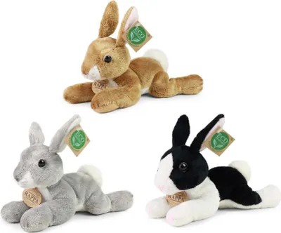 Produktbild von RAPPA Plüschkaninchen liegend 18 cm ECO-FRIENDLY