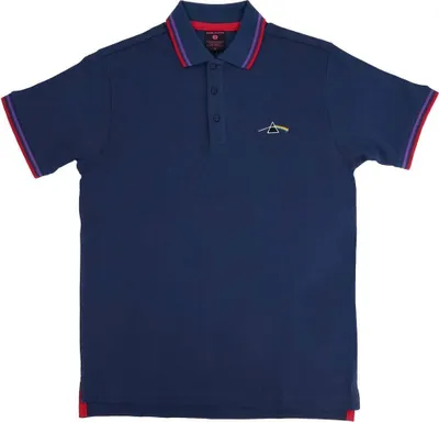 Produktbild von Pink Floyd - "Dark Side Of The Moon" Poloshirt für Herren/Damen Uni RO941 (M) (Marineblau)