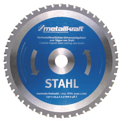Produktbild von Sägeblatt für Stahl Ø 230 x 2,0 x 25,4 mm Z48