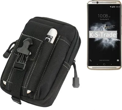 Produktbild von K-S-Trade Gürtel Tasche kompatibel mit ZTE Axon 7 Gürtel-Tasche Holster Schutz-Hülle Handy Hülle Smartphone outdoor Handy-Hülle schwarz