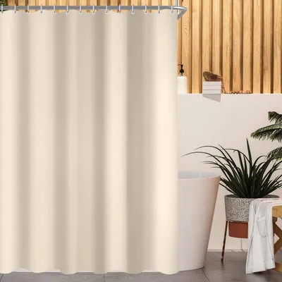 Immagine prodotto di Tenda da doccia 120x160 cm Beige, tessuto in poliestere, antimuffa, idrorepellente