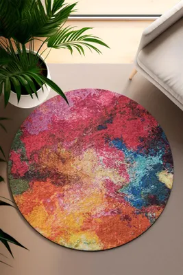 Image de Conceptum Hypnose, CT-2471 Y, tapis, multicolore, 180 x 180 cm, 100 % POLYESTER