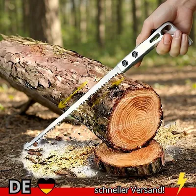 Produktbild von Gartensäge Handsäge SK5 Stahl Holzgriff Sägewerkzeuge