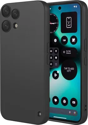 Produktbild von Hülle für Nothing Phone (3a) Lite - Phonesta Soft Silk Silikon Back Cover - Schwarz