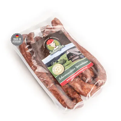 Produktbild von Pfefferbeisser 240g Rohesser mit einmalig rauchigem Geschmack, aromatisch mit edlen Naturgewürzen verfeinert - 3 Paar | Schwarzwaldmetzgerei