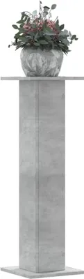 Produktbild von (NEU 2026) Pflanzenständer 2 Stk., Betongrau 30x30x95 cm - Holzwerkstoff - Beete - 18.1 kg