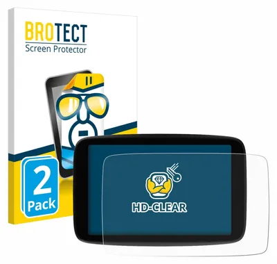 Produktbild von 2x Für TomTom GO Expert Plus 7" Schutzfolie BROTECT Displayschutz Display Schutz Folie Klar Transparent