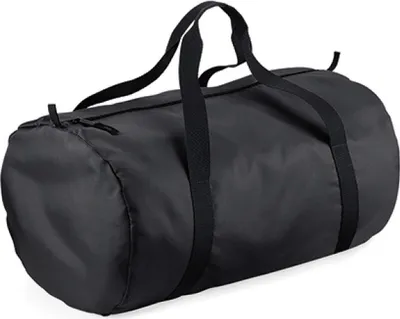 Produktbild von BagBase BG150 | Packaway Barrel Bag | 50 x 30 x 26 cm - Farbe: Black/Black - Größe: 50 x 30 x 26 cm