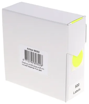 Image de rillprint 89302 rillprint points de repère, diamètre : 25 mm, jaune fluo