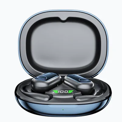 Produktbild von Open Ear Bluetooth 5.4 Kopfhörer Q17 mit AI Übersetzung, Sport Ohrbügel Headset, Touch Steuerung, Stereo Sound, 10 m Reichweite