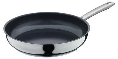 Produktbild von WMF 4000530649584, Rund, Allzweckpfanne, Schwarz, Keramik, 250 °C, Edelstahl