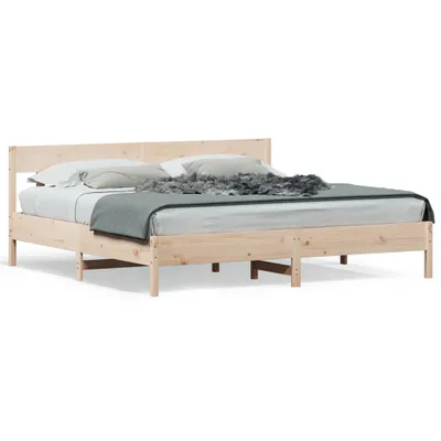 Produktbild von vidaXL Massivholzbett ohne Matratze 200x200 cm Kiefer
