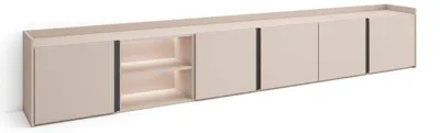 Produktbild von TV-Möbel Holzeffekt beige 309x35x50cm mit Led