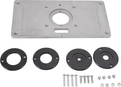 Produktbild von Frästisch-Einlegeplatte aus Aluminium, multifunktionale Frästisch-Einlegeplatte, Schablone für Holzbearbeitungswerkzeuge