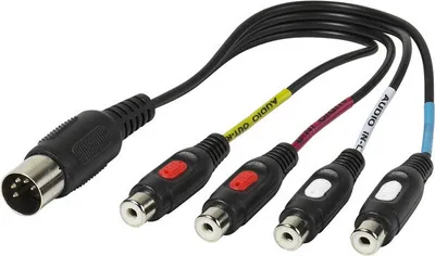 Produktbild von Adapter DIN / Cinch, 0,2m (46071)