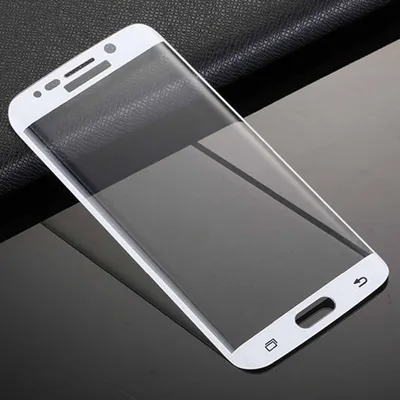 Produktbild von Samsung Galaxy S6 Edge 3D Panzer Glas Folie Display Schutzfolie Hüllen Case Weiß