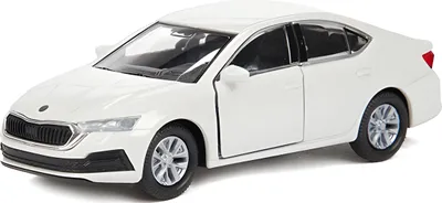 Produktbild von SKODA Octavia IV Modellauto 12cm aus Metall Modell Auto Spielzeugauto Spielzeug Kinder Geschenk 99 (Weiss)