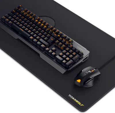 Produktbild von Titanwolf Tastatur-, Maus- und Mauspad-Set, (Spar-Set, 3 St), Mechanisches Keyboard, Mouse & XXL Mousepad Gaming Bundle