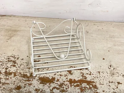 Produktbild von Serviettenhalter Metall weiß Landhausstil