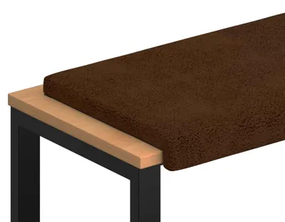 Obrázok produktu pre vidaXL Opieradlo do banky, umelá koža, hnedá, hĺbka 35 cm