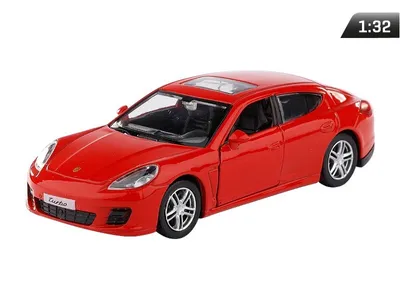 Produktbild von RMZ City Porsche Panamera Turbo Rot 12cm Die Cast Metall Modell Neu im Kasten
