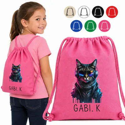 Obrázok produktu pre Taška Na Šport – Mačka S Okuliaremi A Slúchadlami