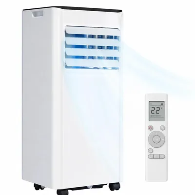 Produktbild von Temprium 9000 BTU mobile Klimaanlage, 4-in-1 Kühlfan Luftentfeuchter, , mobile AC mit Digital-LED-Display, Fernbedienung, 24H-Timer, in