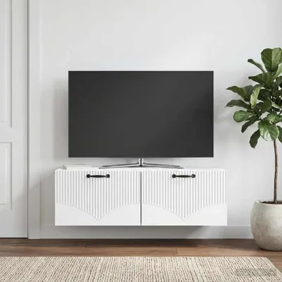 Produktbild von Maison Exclusive - Wandmontierter TV-Schrank Weiß 98 x 31 x 30 cm Holzwerkstoff