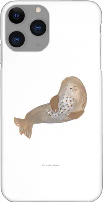 Produktbild von Mr. & Mrs. Panda Iphone 11 Pro Handyhülle Robbe Lachen - Weiß - Geschenk, Nordsee, Robben, Lustige Sprüche, Ostsee, Seehund, Strand, Handy Case, Premium Kunststoff
