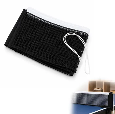 Obrázek produktu pro Stolní tenisová síť, černý polyester, 180 x 14 cm