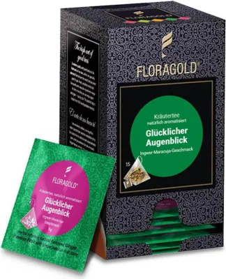 Produktbild von Floragold Kräutertee Glücklicher Augenblick Pyramidenbeutel, 15er Pack
