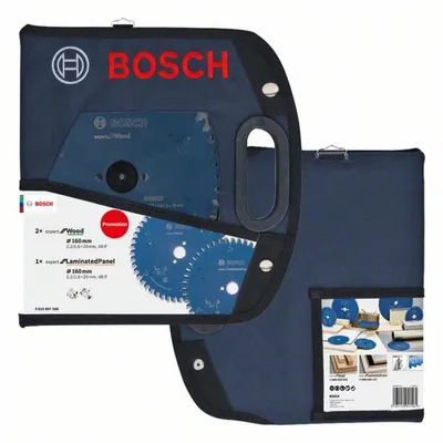 Produktbild von Bosch Kreissägeblatt-Set: 2x Expert for Wood, 1x Expert for Laminated Panel, 160x20 mm 06159975S8
