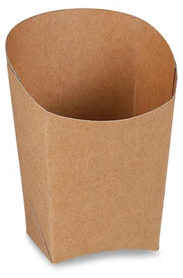 Produktbild von 100x Wrapbecher kraft braun mit Fettbarriere 4x7,5x10cm
