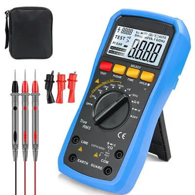 Productafbeelding van Megohmmeter Multimeter, Isolatieweerstandsmeter 0,05MΩ–20GΩ, 50V–1000V