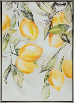 Produktbild von ArtUniverse Leinwandbild Zitronenbaum II 52,5 x 72,5 cm