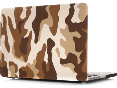 Produktbild von Mobigear Design Schutzhülle für MacBook Pro 15 Zoll (2012-2015), Hartschale, Modell A1398, Design: Wüstencamouflage