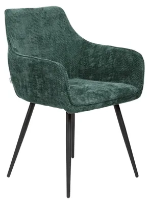 Obrázek produktu pro Židle do obývacího pokoje kuchyňská židle čalouněná židle křeslo relaxační křeslo TV židle SATORI POP židle zelená 58x62x79cm HOMLA